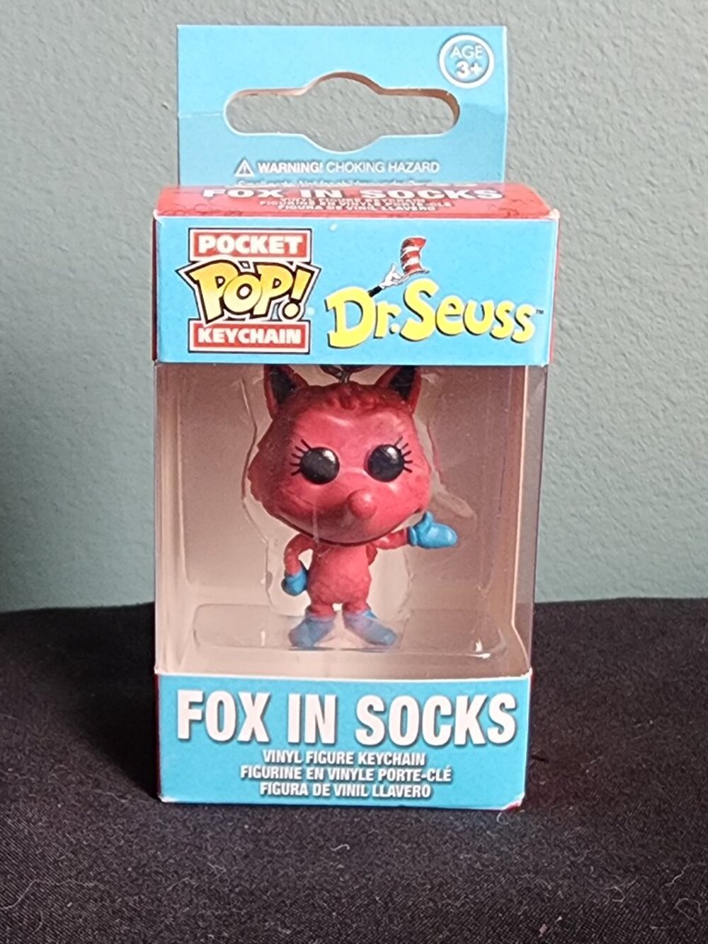 2/$15 Pocket Pop! Keychain Vinyl Dr. Seuss Fox in Socks.